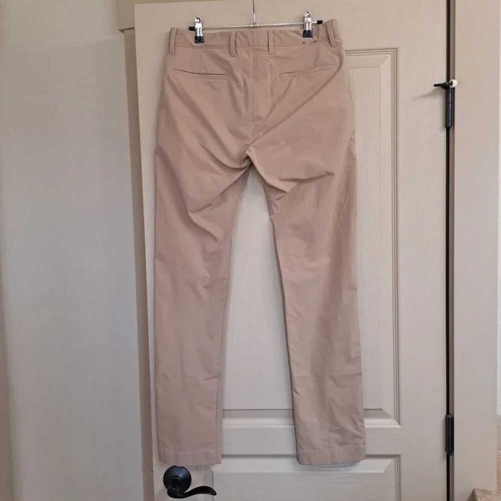 J CREW MENS FLEX CHINO PANTS SET OF 2 29X32 KAHKI AND BLUE CAUSUAL‎ DRESS PANTS